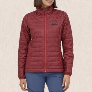 NEW Patagonia Women’s Nano Puff Jacket Primaloft Unsulation Size S - Sequoia Red